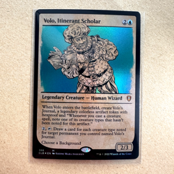 Foil Showcase Volo, Itinerant Scholar Commander Legends Battle for Baldur's Gate - Image 1