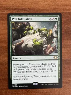 x1 Pest Infestation R MTG Commander: Edge of Eternities M/NM, English - Image 1