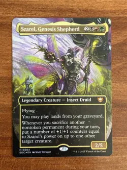 Szarel, Genesis Shepherd -Borderless FOIL-MTG- Commander: Edge of Eternities NM - Image 1