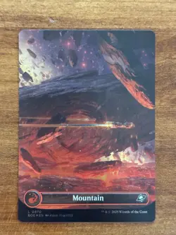 Mountain (0370) (Borderless) (Galaxy Foil) Edge of Eternities Foil - Image 1