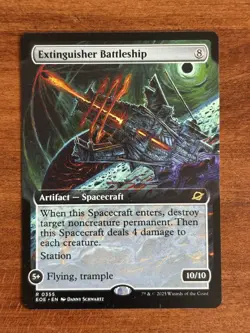 Extinguisher Battleship x1 1x Non FOIL Extended Art Edge of Eternities NM MTG - Image 1