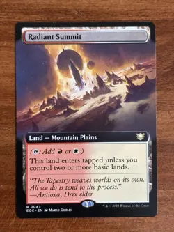 MTG Edge of Eternities - Radiant Summit - Extended Art - Non-Foil - Image 1