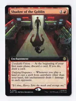 Shadow of the Goblin (Extended Art) 0262 (R) MTG Marvel's Spider-Man (SPM) - Image 1