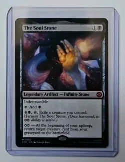 MTG The Soul Stone #0066 Marvel Spider-Man Mythic Rare Infinity Stone Artifact - Image 1