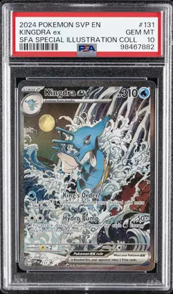 2024 POKEMON SVP EN-SV BLACK STAR PROMO #131 KINGDRA EX PSA 10 - Image 1