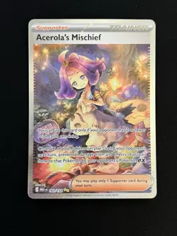 ✨ Acerola's Mischief 183/132 ME01: Mega Evolution Holo SIR Pokemon Card 💎NM - Image 1