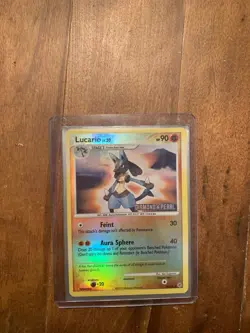 Pokemon Lucario Diamond and Pearl 6/130 Reverse Holo Stamped Card - Image 3