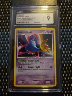 2009 Pokemon D&P Black Star Promo Cresselia Holo #DP51 CGC Mint 9 - Image 1