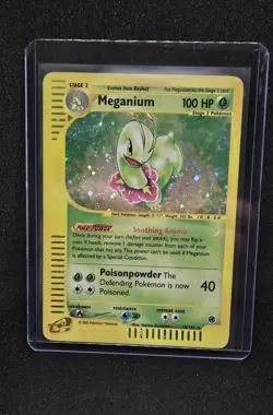 Pokemon TCG WOTC Meganium Expedition Holo Rare Card 18/165 Holofoil e-Card - Image 1