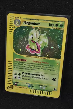 Pokemon TCG WOTC Meganium Expedition Holo Rare Card 18/165 Holofoil e-Card - Image 4