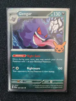 Gengar (Cosmos Holo) Trick or Trade BOOster Bundle 2024 057/091 NM Pokemon TCG | - Image 1