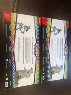 2x Pokemon TCG Prismatic Evolutions Lucario Ex & Tyranitar Ex Premium Collection - Image 2