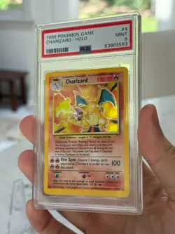 PSA 9 Charizard Holo 1999 Pokemon Base Set Unlimited #4/102 Mint - Image 2