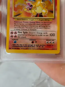 PSA 9 Charizard Holo 1999 Pokemon Base Set Unlimited #4/102 Mint - Image 4