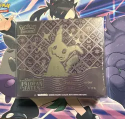 Pokemon TCG: Paldean Fates Pokemon Center ETB + ETB Protector case - Image 1