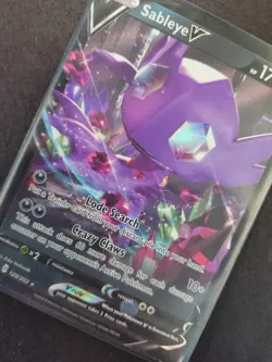 Pokemon TCG Sableye V Sword & Shield 120/202 Holo Ultra Rare - Image 3