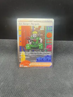 Lt. Surge's Bargain - 185/132 Pokemon Mega Evolution (MEG) SIR Near Mint - Image 1