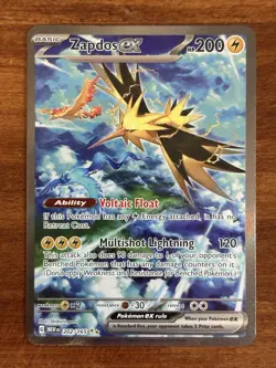 Pokemon Zapdos ex 202/165 Scarlet & Violet 151 SIR Special Illustration Rare NM - Image 1