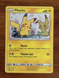 Pikachu SM162 - Pokemon Sun & Moon Team Up Blister Black Star Promo 2019 NM - Image 1