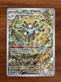 Pokemon TCG Magneton SV Black Star Promo 159 Pokemon Center Stamped NM - Image 1