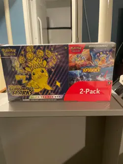 Pokemon Scarlet & Violet Surging Sparks Elite Trainer Box & Booster Bundle New! - Image 1