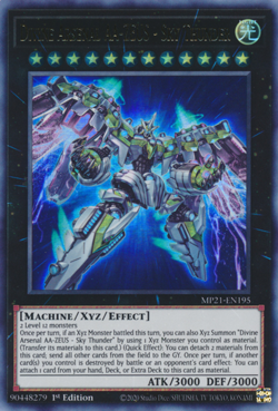 Divine Arsenal AA-ZEUS - Sky Thunder Yu-Gi-Oh! MP21-EN195 1st Ultra Rare - Image 1