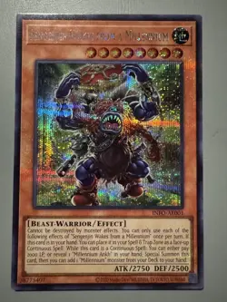 YUGIOH SENGENJIN WAKES FROM A MILLENNIUM ASIA ENGLISH INFO-AE001 SECRET RARE - Image 1