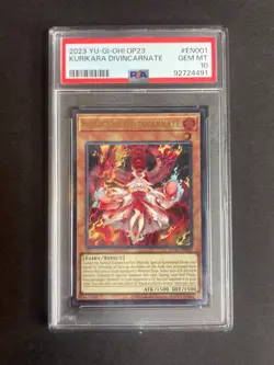 Yugioh! Kurikara Divincarnate - OP23-EN001 - Ultimate Rare - PSA 10 - Image 1