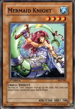 Mermaid Knight - 1st Edition AST-025 - LP - YuGiOh - Image 1