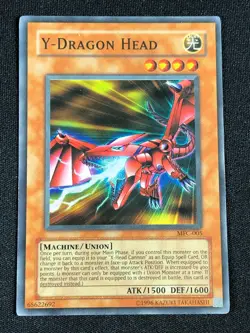 YUGIOH Y-DRAGON HEAD MFC-005 SUPER PLAY/EDGE WEAR - Image 1