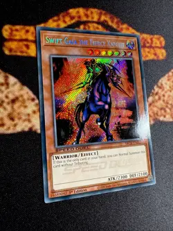 🔥 YUGIOH • SWIFT GAIA THE FIERCE KNIGHT • SECRET RARE • SBCB-EN005 • 1st • NM - Image 3