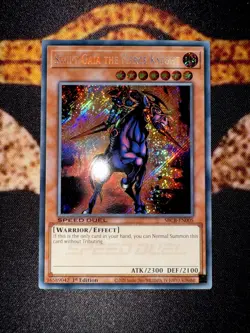 🔥 YUGIOH • SWIFT GAIA THE FIERCE KNIGHT • SECRET RARE • SBCB-EN005 • 1st • NM - Image 4