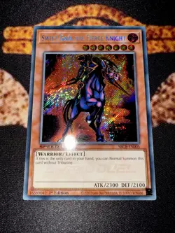 🔥 YUGIOH • SWIFT GAIA THE FIERCE KNIGHT • SECRET RARE • SBCB-EN005 • 1st • NM - Image 5