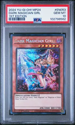 2024 YU-GI-OH! MP24-25TH ANV TIN: DUELING MIRRORS DARK MAGICIAN GIRL PSA 10 - Image 1