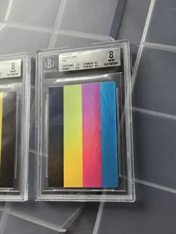 YU-GI-OH FOIL PAIR OF TEST PRINT CMYB HOLO ERROR CARD BECKET 8 EX-MT RARE - Image 4