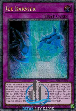 Yugioh Ice Barrier RA01-EN071 1st Quarter Century Secret Rare - Image 1