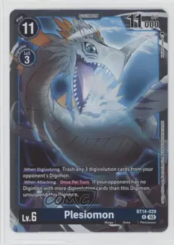 2023 Digimon Card Game - Blast Ace R Plesiomon #BT14-029 - Image 1