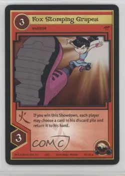 2005 Xiaolin Showdown Trading Card Game Fox Stomping Grapes #86 - Image 1