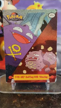 POKEMON Koffing #109 / Weezing #110 TV Animation Ed Holo TOPPS 1999 Trading Card - Image 1