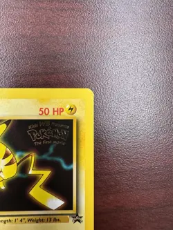 Pokemon Pikachu Black Star Promo Card WB Movie Promo, WOTC - LP+ - Image 4