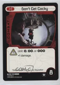 2007 Star Wars: Pocket Model Trading Card Game Don't Get Cocky #010 - Image 1