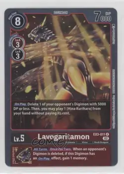 2022 Digimon Card Game - Draconic Roar (EX3) Lavogaritamon #EX3-011 - Image 1