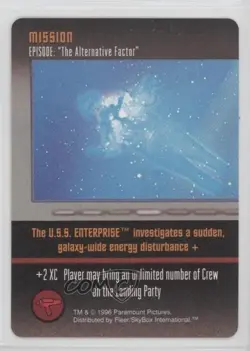 1996 Star Trek - The Card Game Mission Episode: The Alternative Factor - Image 1