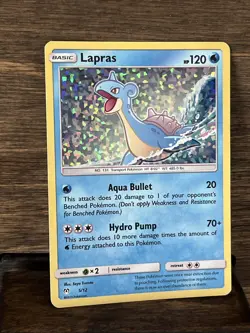 Lapras - 5/12 - Exclusive Sparkle Holo McDonald's 2019 - Pokemon TCG Card MP-HP - Image 2