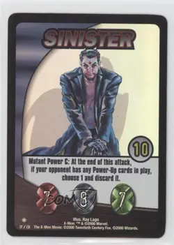 2000 The X-Men Movie Trading Card Game Mr Sinister #17 - Image 1