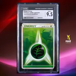 CGC 9,5 Grass Energy Heartgold Collection 2009 Japanese Card Graded - Image 1