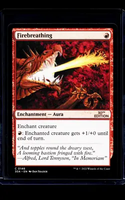 2022 MTG Magic The Gathering 30A 30th Anniversary Edition #146 Firebreathing - Image 1