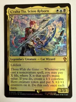 x1 G'raha Tia, Scion Reborn - Foil M MTG Commander: Final Fantasy M/NM, English - Image 1