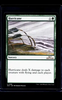 2022 MTG Magic The Gathering 30A 30th Anniversary Edition #196 Hurricane - Image 1