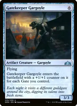 X 1 Gatekeeper Gargoyle NM-M Guilds of Ravnica 235 MTG Magic The Gathering - Image 1